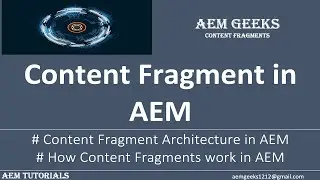 Фрагмент контента №1 | Фрагменты контента в aem