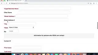 OSHA Online Reporting Application
