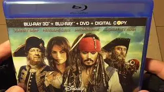 Pirates of the Caribbean On Stranger Tides  Blu ray unboxing ASMR