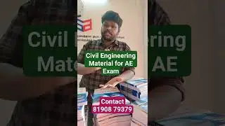 Civil Engineering Book Materials for TNPSC AE Exam-2023 / Admissions Open #shorts #tnpsc #aecivil