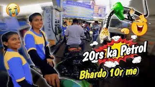 Filling 20₹ Petrol In Zx10r🤣Crazy Reactions 😵‍💫|Cute Girl Reactions💚|Part 1|