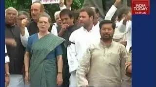 Congress Continues Protest Against Suspension Of MPs