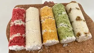 Colour Puttu and beef Puttu