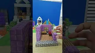 Real-life Minecraft speed build! ASMR magnetic blocks in action
