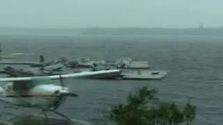 Big storm blowing through Dogskin Lake Lodge