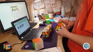 [9:04.23] 2nd to Last Solve 2018 2x2 - 8x8 Rubik's Cube Relay