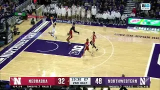 Ty Berry TRANSITION JAM vs. Nebraska | Northwestern Basketball