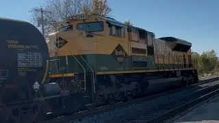 NS Railfanning in Waterloo, IN Ft. NS 1067 in Rear DPU (11/2/25)