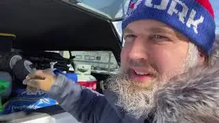 Frozen in Texas in our Camper