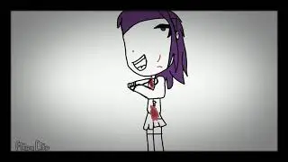 Yuri stabbing herself (Doki Doki litetatrue club)