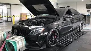 M177 C63s Stage 2 exhaust sound, Catted Downpipe, SnowTech Intercooler, BMC Filter, Nutec Oil