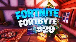 Fortnite Fortbyte #29 Location! - Found underneath the tree in Crackshot's Cabin!