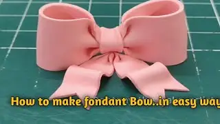 How To make fondant Bow | Fondant Bow Making Tutorial | Cake Topper