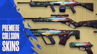 Premiere Collision Skins Collection Gameplay - Valorant Battle Pass Skins