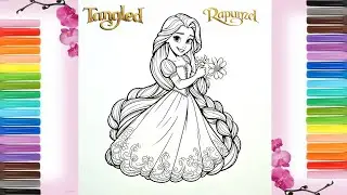 Tangled Rapunzel Coloring Page | Rapunzel | Coloring for Kids