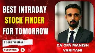 Daily Best Intraday Stock Finder using Algo | Best Intraday Stock for Tomorrow | Day 12
