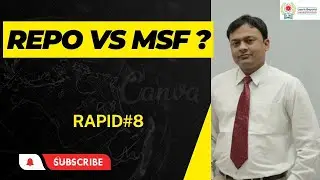 l Rapid#8 l MSF l what is MSF l Difference between Repo rate and MSF l by Kunal sir