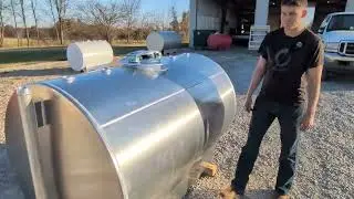 Double wall aluminum aviation fuel tank.