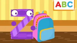 Z for ZIPPER - Candybots ABC Letters - Candybots Alphabet - Learn Alphabet Letters