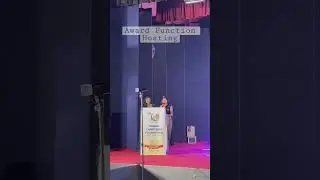 Award function Anchoring by the Anchor Pranali ￼ #tap #theanchorpranali #awardfunction #r&r