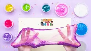 Play and Make Satisfying Colorful Glitter Glue Slime II | Learn with H&I | Kids FunTime | ASMR Video