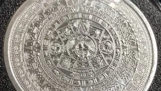 1 oz Silver Aztec Calendar Round - Golden State Mint