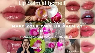 Stop Buying Lip Balm! 🌹Soft Lips in 5 Minutes? DIY Homemade Recipe for Perfect Soft Lips✨