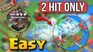 Easy triple wizard valley in 2 hits with this army😱 | #wizardvalley #pantherison #clashofclans