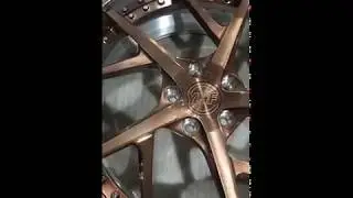 deep lip polished and spokes bronze ,passenger car forged wheel from PZ, PengZhen