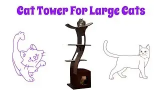 Cat Tower For Large Cats - Best Cat Tower with Lotus Cat Tower