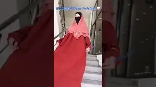 Soft steps, strong soul 🌙 hijabi sisters | #NiqabiGirl #AbayaLook #WalkingShorts #muslima