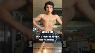 19 Year Old Steroid Transformation 💉 #shorts