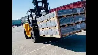 How to offload MDF Sheets from Container | Forklifts Rental Abu Dhabi UAE