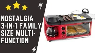 Nostalgia BST3RR 3-in-1 Family Size Multi-Function - Retro Red Overview