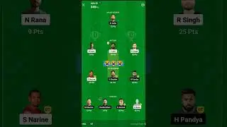 kOL vs GT DREAM11 TEAM 😭😭😭