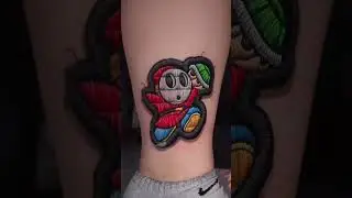 Shy Guy patch tattoo #shorts #patchtattoo #tattoo