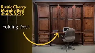 Кровать Murphy в деревенском стиле Cherry с откидным столом, модель 1418-0225