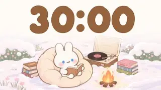 Winter Study Timer 🎵 | 30 Minute Focus for Study & Work