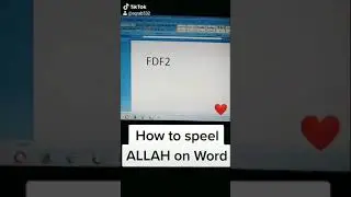 How to Type ALLAH On Word Docs in Computer | Islam | Deen |