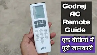 Godrej AC remote control full function | Godrej AC remote features guide in details