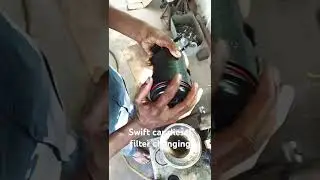 swift car diesel oil filter change 🚘🧑&zwj;🔧 #automobile #mechancia#marutisuzuki  #swift #changing