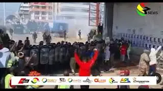 Arise Ghana Demo: How some protesters attacked police during the demonstration