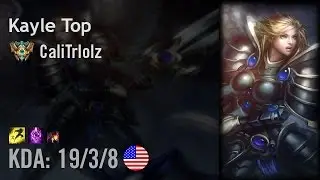 Kayle Top vs Rumble - CaliTrlolz - NA Challenger Patch 6.15