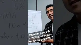 Quantas gotas de catalisador eu uso na resina cristal ou resina de lamina&ccedil;&atilde;o?