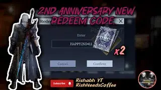 2nd Anniversary New Redeem Code | Devil May Cry Peak of Combat | DMC POC.