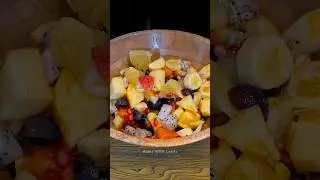 Fruit Chaat ASMR | Fresh Cut & Mix Sounds