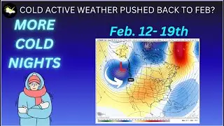 More frigid nights, snow chances pushed back & back
