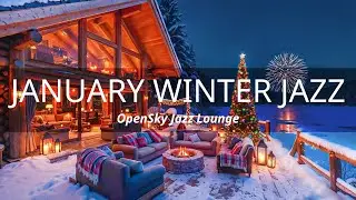 January Coffee Hours ❄️ Warm Jazz Instrumentals with Soft Snowfall for Calm Focus