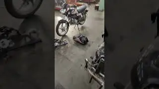 Hero Hf Dlx fuel tank damage on top #trending #viral #viralvideo #ytshorts#youtubeshorts#video #bike
