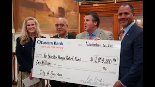 Mayor Sullivan & Mayor-Elect Rodrigues announce $1M Eastern Bank Donation to address food insecurity